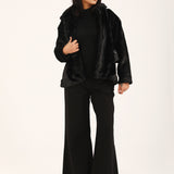 COLLARED FUR JACKET