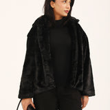 COLLARED FUR JACKET