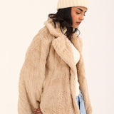 DOUBLE-BREASTED FUR JACKET