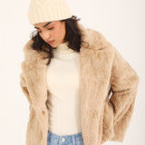 DOUBLE-BREASTED FUR JACKET