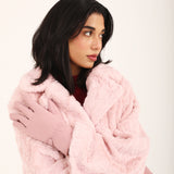 DOUBLE-BREASTED FUR JACKET