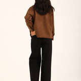 BUTTON DOWN SUEDE JACKET