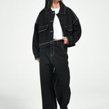 CONTRAST DENIM JACKET