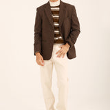 TEXTURED WOOL BLEND COAT