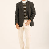 TEXTURED WOOL BLEND COAT