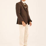 TEXTURED WOOL BLEND COAT