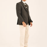 TEXTURED WOOL BLEND COAT