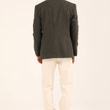 TEXTURED WOOL BLEND COAT