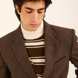 TEXTURED WOOL BLEND COAT