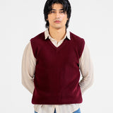 V-NECK SLEEVELESS SWEATER