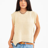 SLEEVELESS SWEATER VEST
