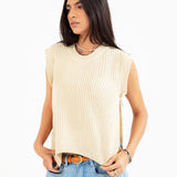 SLEEVELESS SWEATER VEST