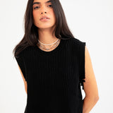 SLEEVELESS SWEATER VEST