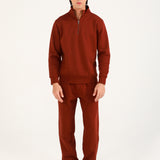 HALF ZIP MOCK NECK UPPER