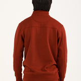 HALF ZIP MOCK NECK UPPER