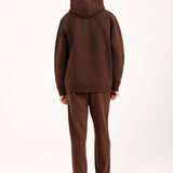 TWO TONE TEXTURED FABRIC HOODIE