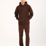 TWO TONE TEXTURED FABRIC HOODIE