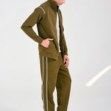 MOCK NECK ZIP UP JACKET