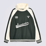 BAGGY FIT TEXTURED GRAPHIC HOODIE