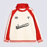 BAGGY FIT TEXTURED GRAPHIC HOODIE