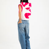 SLEEVELESS PRINTED HOODIE