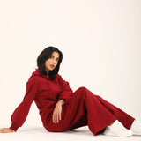 REGULAR HOODIE WITH BLOUSED SLEEVE