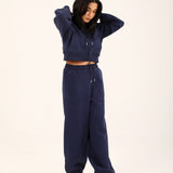 CROPPED HOODIE WITH BLOUSED SLEEVE