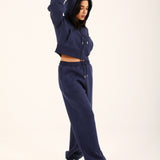 CROPPED HOODIE WITH BLOUSED SLEEVE