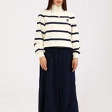 STRIPED TERRY SWEATSHIRT