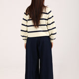 STRIPED TERRY SWEATSHIRT