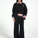 CONTRAST VARSITY JACKET