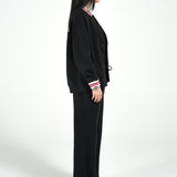 CONTRAST VARSITY JACKET