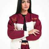EMBROIDERED VARSITY JACKET