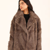 OVERSIZED FUR COAT
