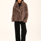 OVERSIZED FUR COAT
