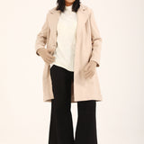 COAT WITH PANEL DETAIL