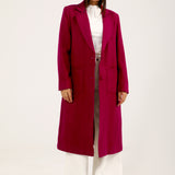 LONG COAT WITH PATCH POCKETS