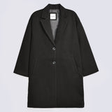 OVERSIZED COAT WITH NOTCH COLLAR