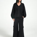 CARGO WIDE LEG TROUSERS