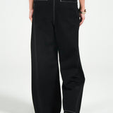 CONTRAST MEGA WIDE PANTS