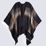 CHECKERED CAPE SHAWL