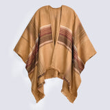 CHECKERED CAPE SHAWL