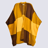 CHECKERED CAPE SHAWL