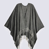 TWO TONED CAPE SHAWL
