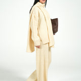 CHUNKY FAUX FUR SHAWL