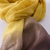 DOUBLE-TONED SILK SCARF