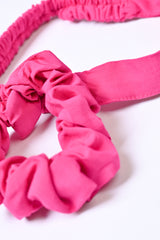 SOLID SCRUNCHIE & HEADBAND (PACK OF 2)