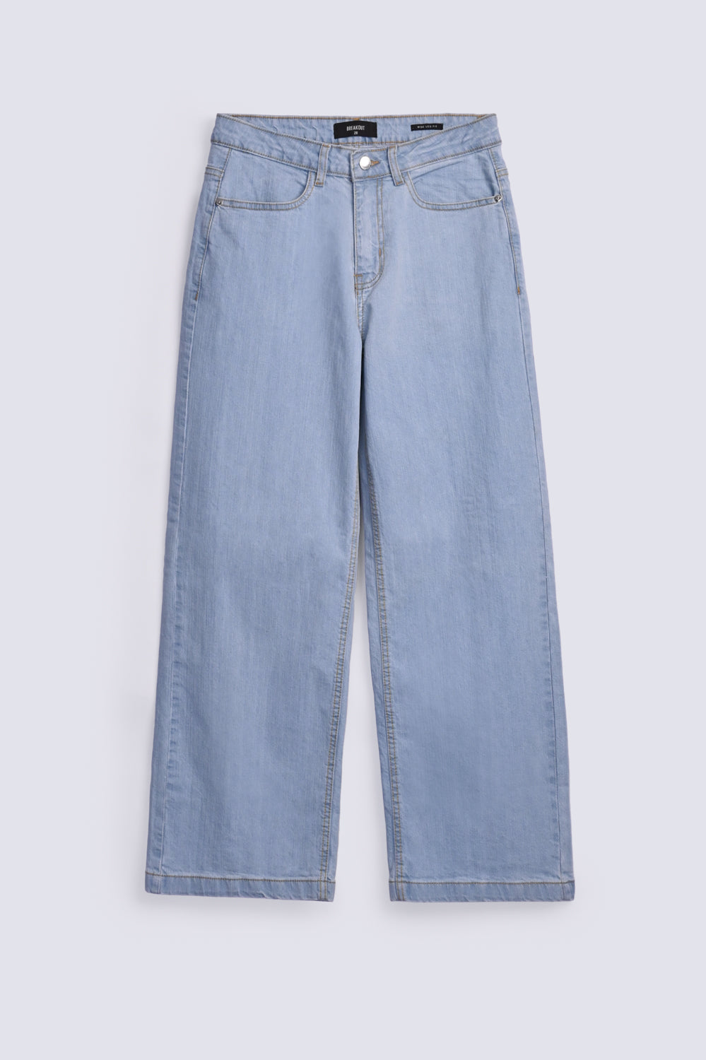 WIDE LEG JEANS WITH BACK SLIT