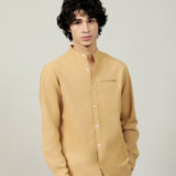 MANDARIN COLLAR SHIRT