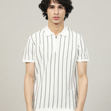 TEXTURED STRIPED POLO